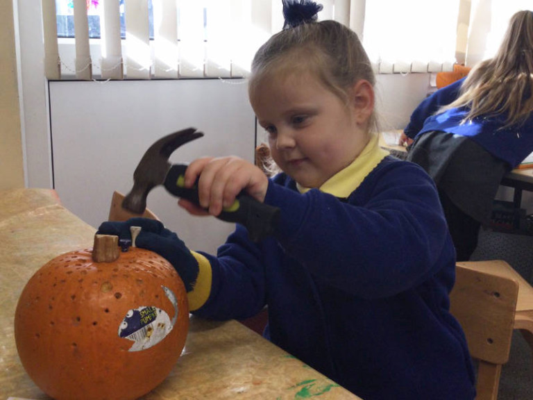 hammering - Reception south walney infant and nursery school