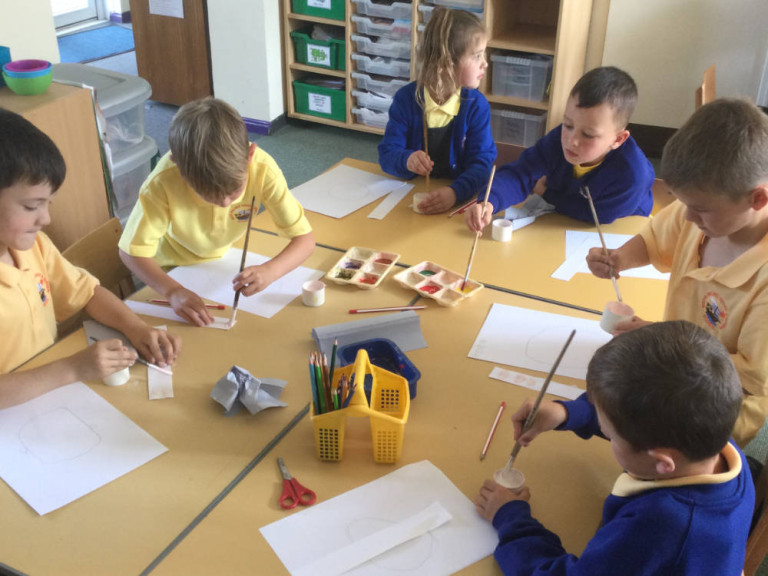 Art - portraits year 2 south walney infant and nursery school